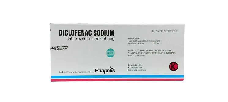 DICLOFENAC SODIUM 50 MG (PHAPROS)
