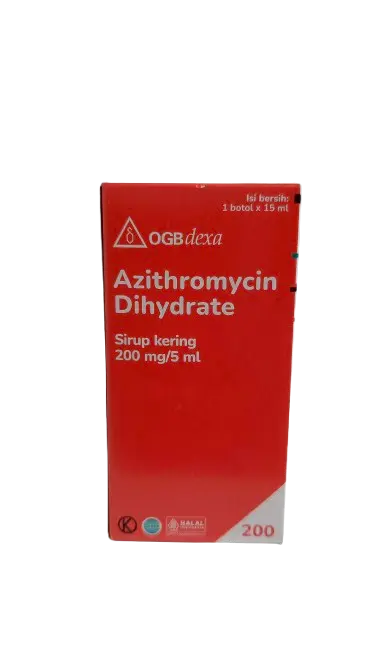 AZITHROMYCIN DRY SYRUP 200MG/5ML @ 15 ML (DEXA)