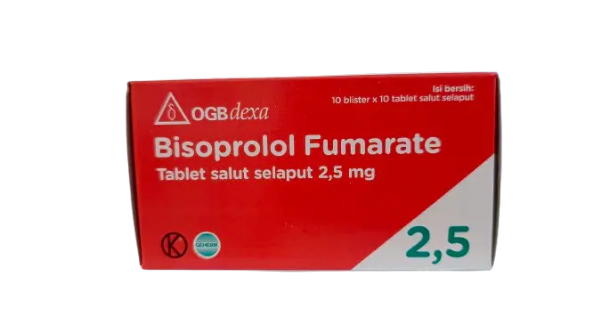 BISOPROLOL FUMARATE TAB 2,5 MG Box/100 Tab (DEXA)