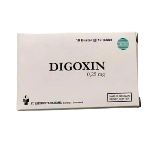 DIGOXIN 0.25 mg Box/100 Tablet (YARINDO)