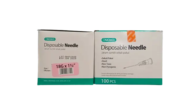 DISPOSIBLE NEEDLE 18 G BOX/100