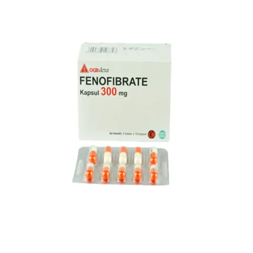 FENOFIBRATE CAPSULE 300 MG Box/50 Caps (DEXA)