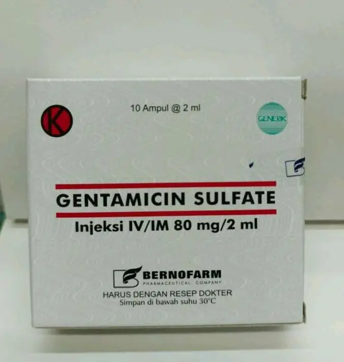 GENTAMICIN SULFATE 80  mg/2 ml INJ (BOX/10Vial)
