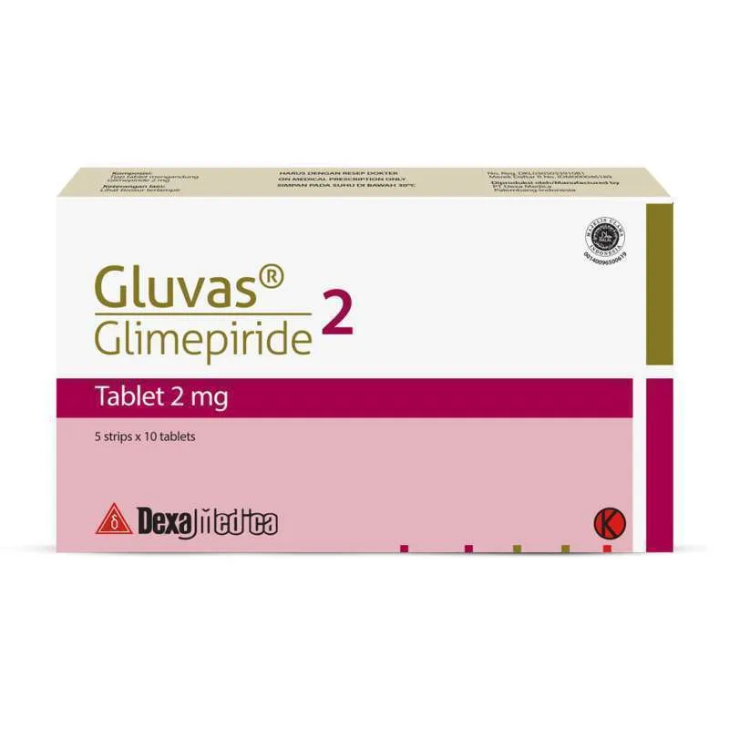 GLUVAS 2 MG (Box/50 Tab)