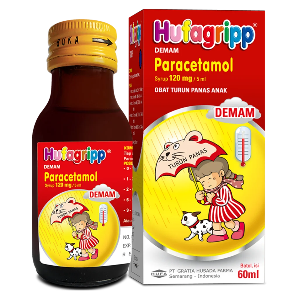 HUFAGRIP SYR 60 ML (PCT 120 MG)