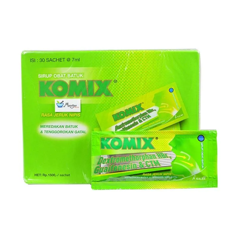 KOMIX JERUK NIPIS 7 ML (Box/30 Sachet)