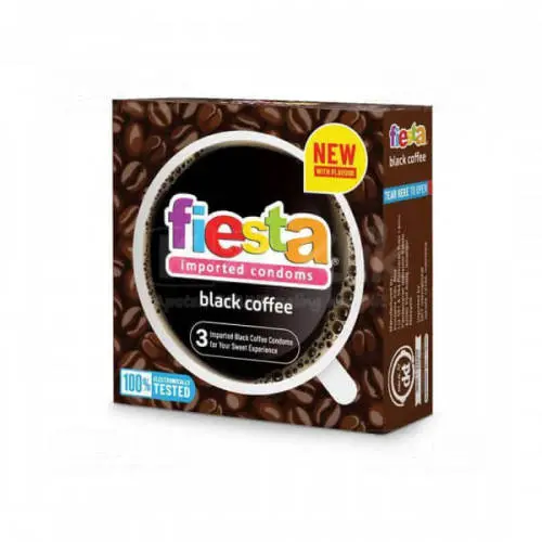 KONDOM FIESTA BLACK COFEE 3 S