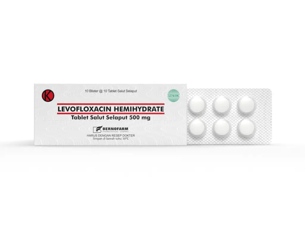 LEVOFLOXACIN HEMIHYDRATE 500 MG TSS (BERNO) 100S