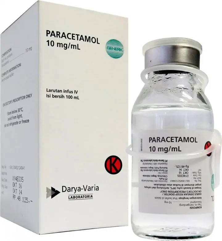 PARACETAMOL INFUS 10 MG/ ML 100 ML (DARYA-VARYA)