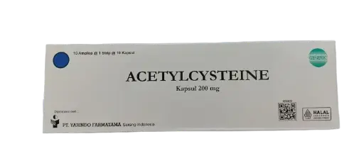 ACETYLCYSTEINE 200 MG BOX/100 TABLET (YARINDO)