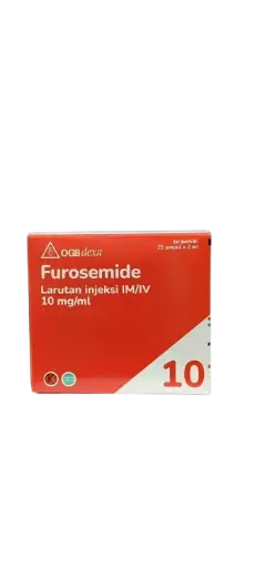 FUROSEMIDE 10 MG INJEKSI Box/25 Ampul (DEXA)