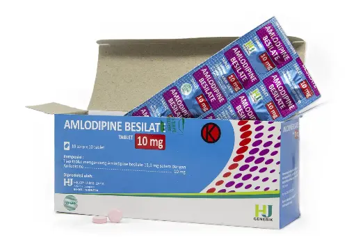 AMLODIPINE 10 MG Box/100 Tablet (HEXPHARM)
