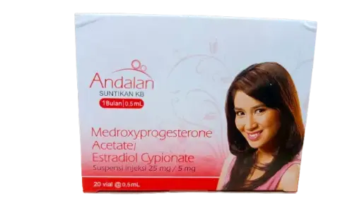 ANDALAN INJECTABLE 1 M (0,5ML) 20S