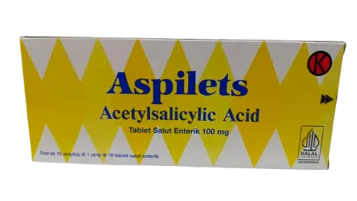 ASPILETS CHEWABLE TAB 100 MG (Box/100 Tab)