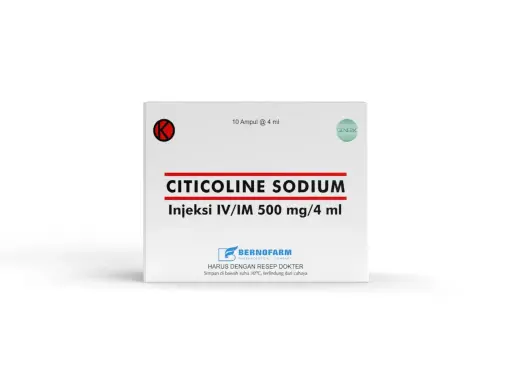 CITICOLINE SODIUM 500 MG/4ML INJ (BERNO)