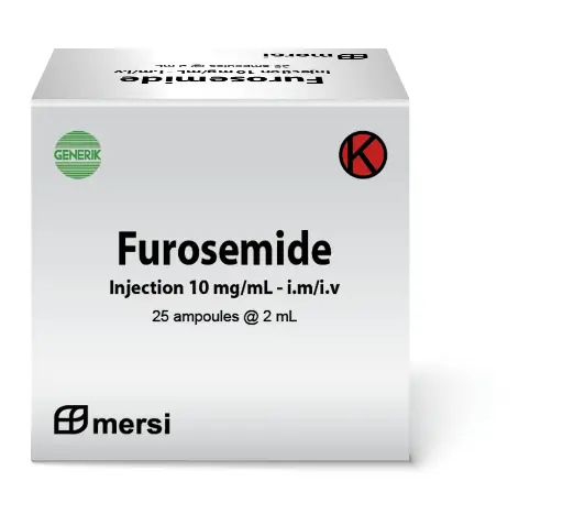 FUROSEMIDE 10 MG INJEKSI Box/25 Ampul (MERSI)