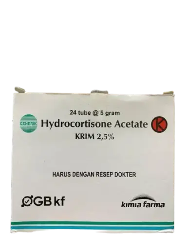 HYDROCORTISONE 2,5% CREAM 5 GR Box/24 Tube (KF)