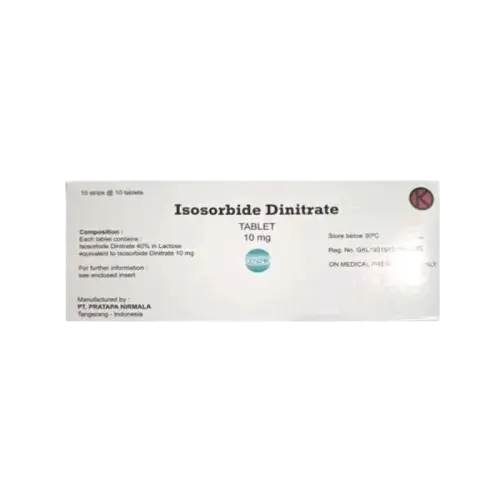 ISOSORBIDE DINITRATE 10 MG (Box/100 Tab)  (PRATAPA)