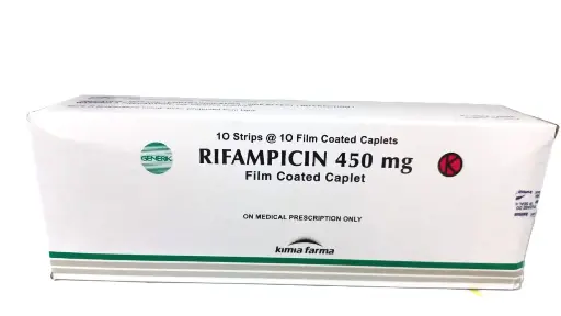 RIFAMPICIN 450 MG KAPLET (BOX/100 TAB)