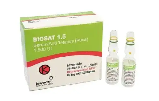SERUM ANTI TETANUS 1.500 UI (BioSAT 1.5)/10 S